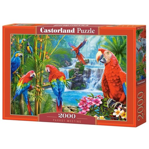 Puzzle 2000 elementów Papugi spotkanie