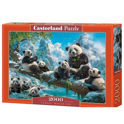 Puzzle 2000 Pandas\' Winter Fun