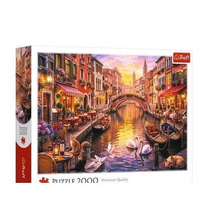 Puzzle 2000 Romantyczna Wenecja TREFL