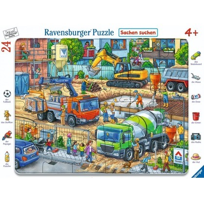 Puzzle 24 Construction Site Frame