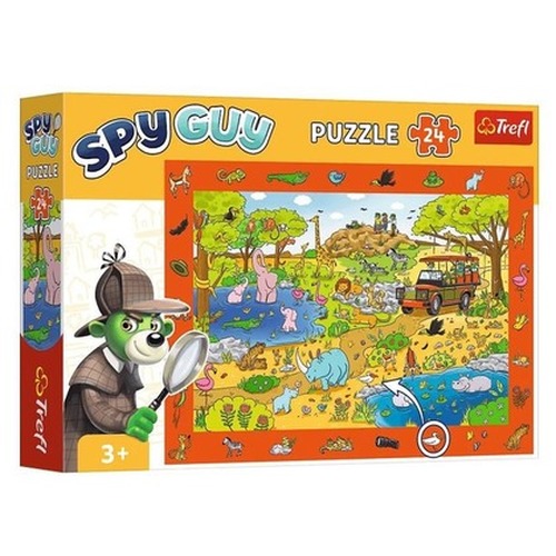 Puzzle 24 elementy Obserwacyjne Spy Guy Safari