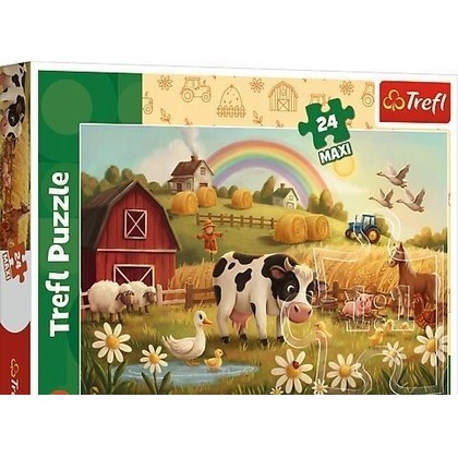 Puzzle 24 Krowa na farmie TREFL