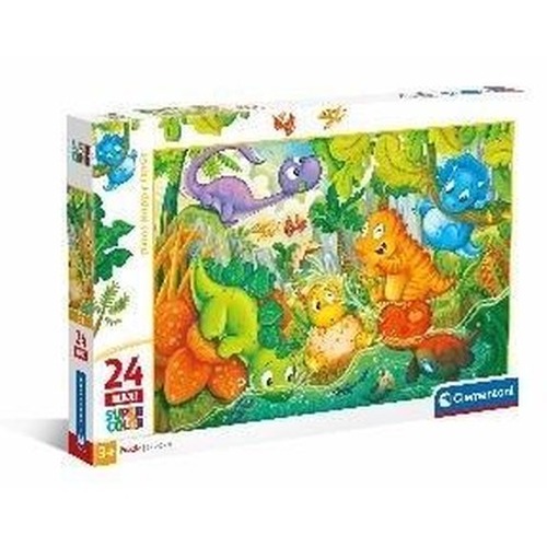 Puzzle 24 Maxi Super Kolor Dinos Happy Oasis