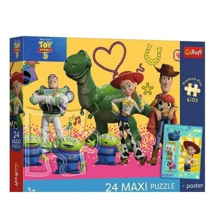 Puzzle 24 Maxi Toy Story 5 + plakat TREFL