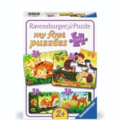 Puzzle 2/4/6/8 Forest Animal Fun