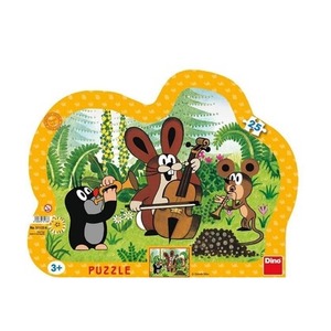 Puzzle 25 ramkowe Krecik Orkiestra przyjaciół