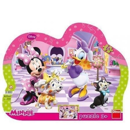 Puzzle 25 ramkowe Minnie i zwierzaki
