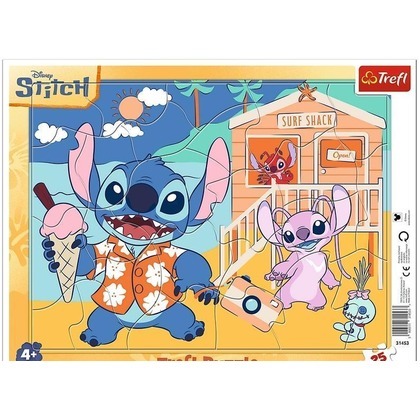 Puzzle 25 ramkowe Radosny Stitch TREFL