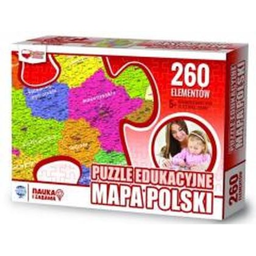 Puzzle 260 edukacyjne Mapa Polski