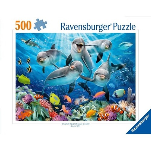 Puzzle 2D 500 Delfiny