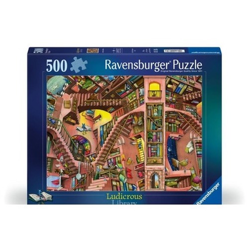 Puzzle 2D: Fantastyczna biblioteka 500el