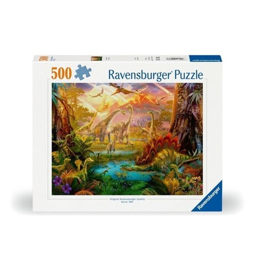 Puzzle 2D: Świat dinozaurów 500el