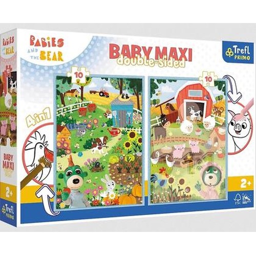 Puzzle 2x10 Baby Maxi Poznaj Bobaski TREFL