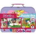 Puzzle 2x100 + 2x150 W walizce - Bibi & Tina