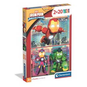 Puzzle 2x20 Super kolor Iron Man and His Awesome friends 24828