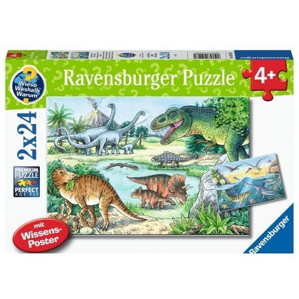 Puzzle 2x24 Dinosaurs