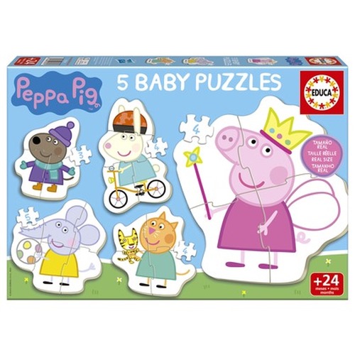 Puzzle 3-5 el. Świnka Peppa