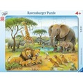 Puzzle 30 African Animal World Frame
