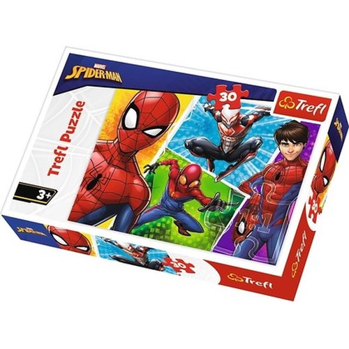 Puzzle 30 elementów - Spiderman i Miquel