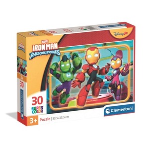 Puzzle 30 Super kolor Iron Man and His Awesome Friends 20839