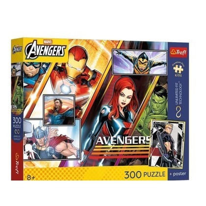 Puzzle 300 Avengers + plakat TREFL