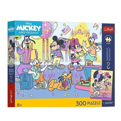 Puzzle 300 Disney przygoda + plakat TREFL