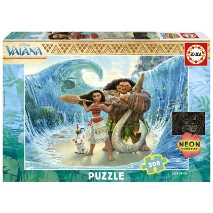 Puzzle 300 el. Vaiana (fluorescencyjne)
