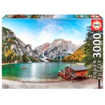 Puzzle 3000 el. Jezioro Braies / Włochy