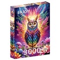 Puzzle 3000 el. Kolorowa sowa