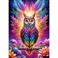Puzzle 3000 el. Kolorowa sowa