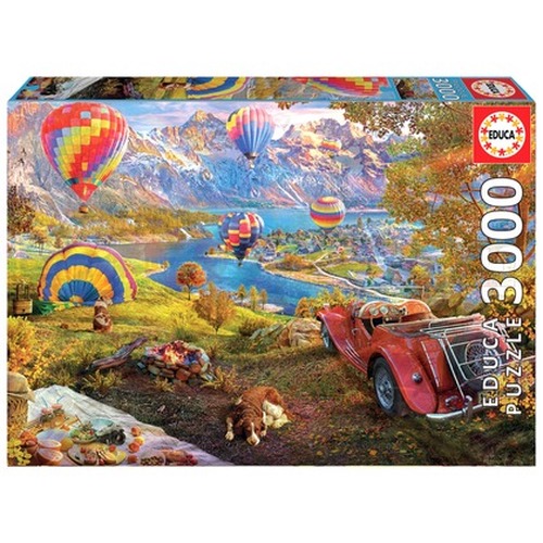 Puzzle 3000 el. Start balonów