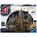 Puzzle 3D 540 Budynki nocą: Zamek Hogwarts