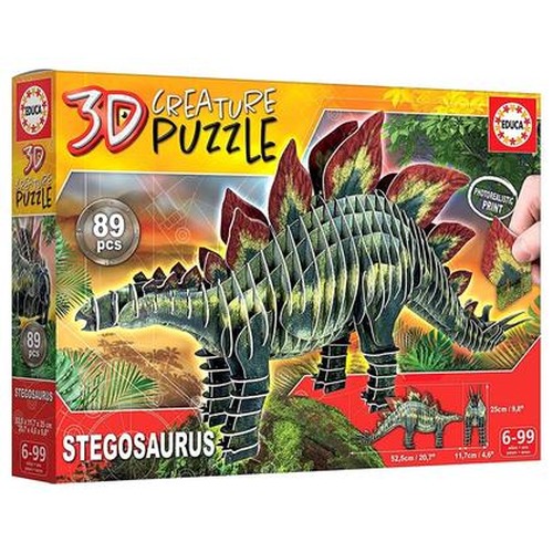 Puzzle 3D Dinozaury - Stegozaur 89 el. G3