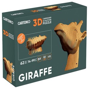 Puzzle 3d Giraffe cartonic