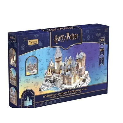 Puzzle 3D Harry Potter zamek Hogwart LED