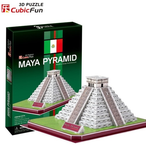 PUZZLE 3D Piramida Maya CUBICFUN