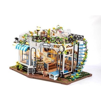 Puzzle 3D Sklep dla zwierzaków z kawiarnią