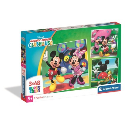 Puzzle 3x48 Super kolor Mickey Mouse Clubhouse 25005