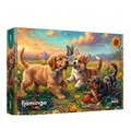 Puzzle 400 Flamingo - Szczenięce figle TREFL