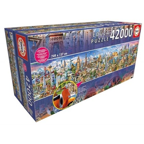Puzzle 42000 elementów, Dookoła świata