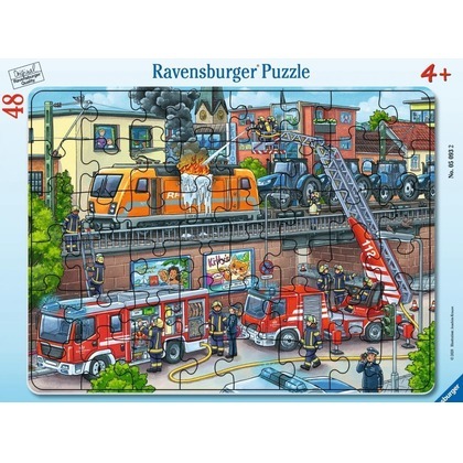 Puzzle 48 Firetruck Rescue Frame