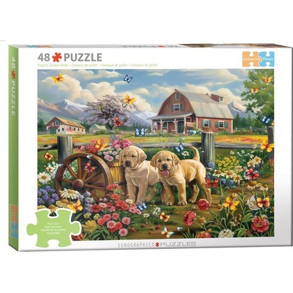 Puzzle 48 Puppy Spring by Shawna Steward 6748-6021