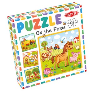 Puzzle 4w1 Moje pierwsze puzzle Farma