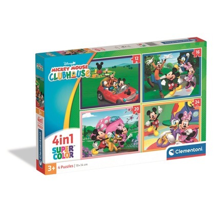 Puzzle 4w1 Super kolor Mickey Mouse Clubhouse 21755