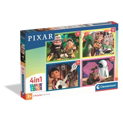 Puzzle 4w1 Super kolor Pixar 21754