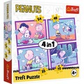 Puzzle 4w1 Ze Snoopym jest wesoło 34691
