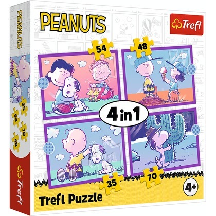 Puzzle 4w1 Ze Snoopym jest wesoło 34691