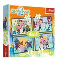 Puzzle 4w1 Zootopia pełna przygód TREFL