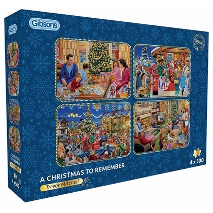 Puzzle 4x500 Niezapomniane święta Bożego Narodzenia 113746