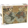 Puzzle 500 Around the World Old Map of the World